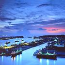 De haven van Kaohsiung
